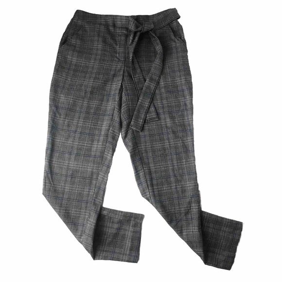 Joe Benbasset Pull On Plaid Pants  Women’s Small Elastic waist with Tie front - Picture 1 of 9